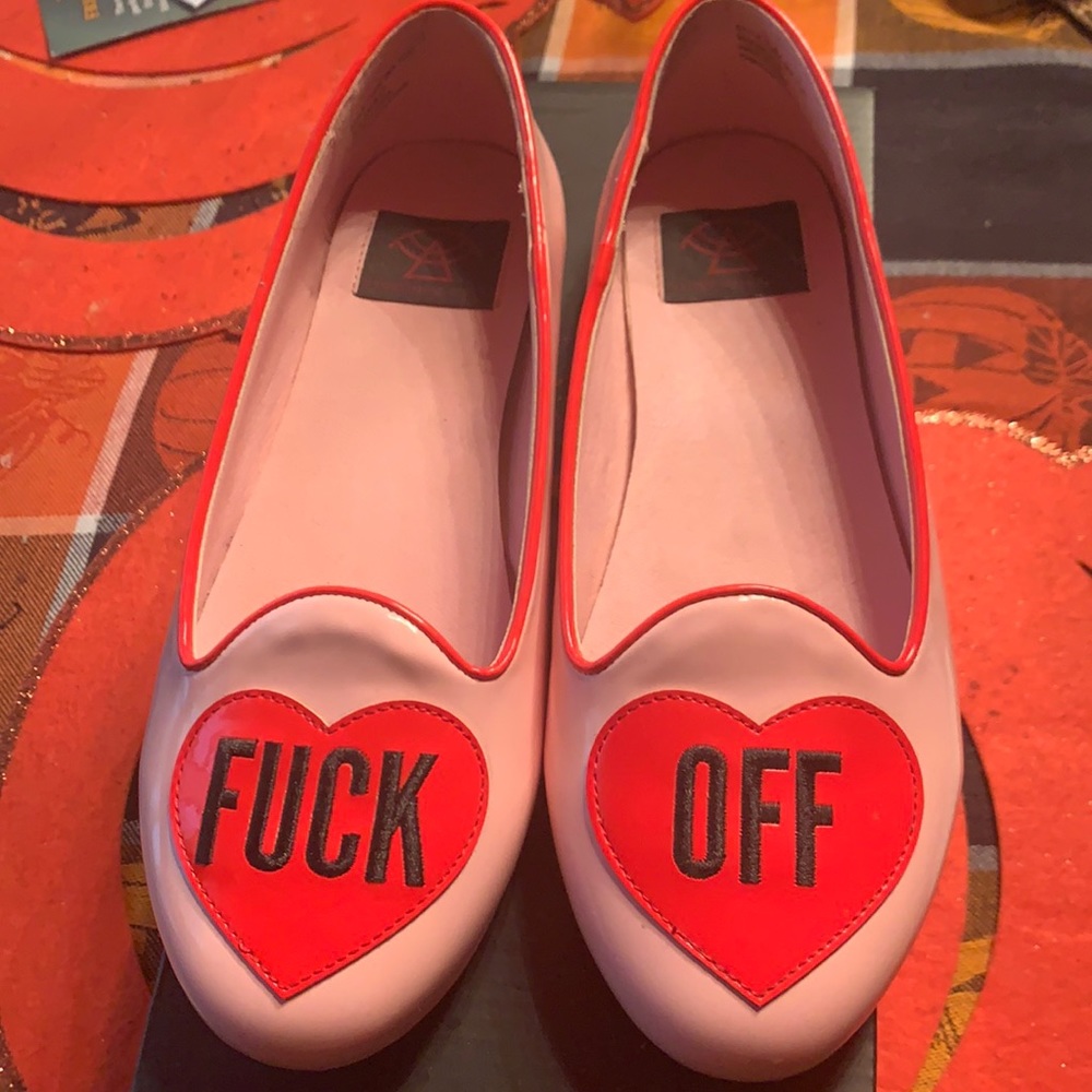 flats size 6 in a half brand new only worn once .